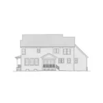 Colonial House Plan Rear Elevation - Bernice Heights Country Home 065D-0342 - Search House Plans and More