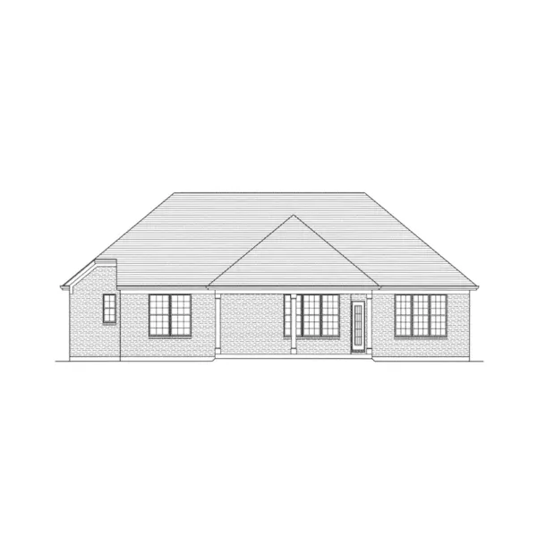 Cabin & Cottage House Plan Rear Elevation - Dunleith Falls Craftsman Home 065D-0347 - Search House Plans and More