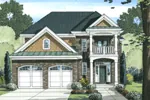 Traditional House Plan Front of Home - Farrell Park Traditional Home 065D-0348 - Search House Plans and More