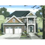 Traditional House Plan Front of Home - Farrell Park Traditional Home 065D-0348 - Search House Plans and More