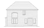 Traditional House Plan Rear Elevation - Farrell Park Traditional Home 065D-0348 - Search House Plans and More