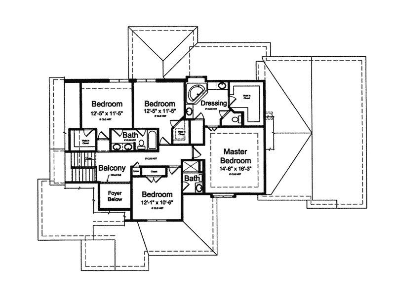 Country House Plan Second Floor - Highlandville European Home 065D-0350 - Search House Plans and More