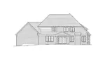 Country House Plan Rear Elevation - Highlandville European Home 065D-0350 - Search House Plans and More