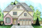 Traditional House Plan Front Image - Chesnut Forest Traditional Home 065D-0353 - Search House Plans and More