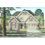 Traditional House Plan Front of Home - Chesnut Forest Traditional Home 065D-0353 - Search House Plans and More