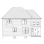 Traditional House Plan Rear Elevation - Chesnut Forest Traditional Home 065D-0353 - Search House Plans and More