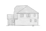 Traditional House Plan Right Elevation - Chesnut Forest Traditional Home 065D-0353 - Search House Plans and More