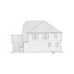 Traditional House Plan Right Elevation - Chesnut Forest Traditional Home 065D-0353 - Search House Plans and More