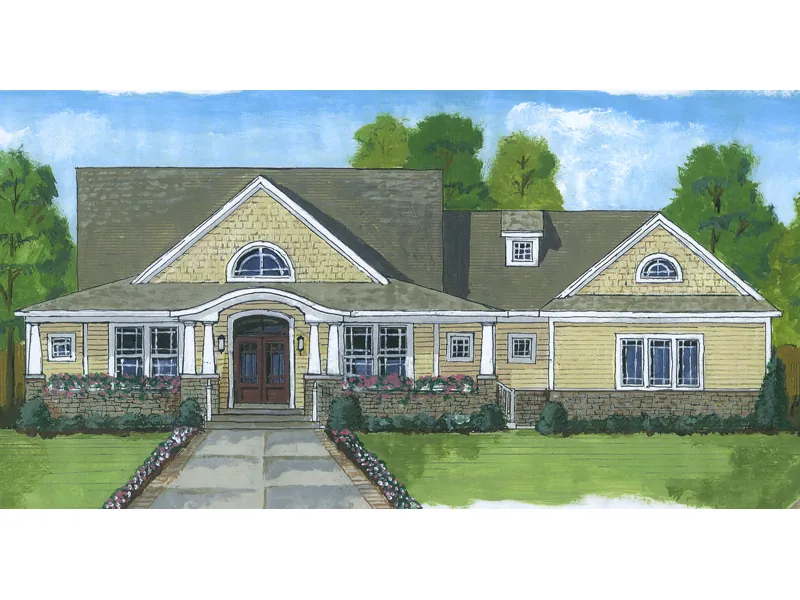 Craftsman House Plan Front of Home - Monte Blanc Rustic Country Home 065D-0362 - Shop House Plans and More