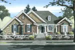 Ranch House Plan Front of Home - Wallingshire Traditional Home 065D-0363 - Shop House Plans and More