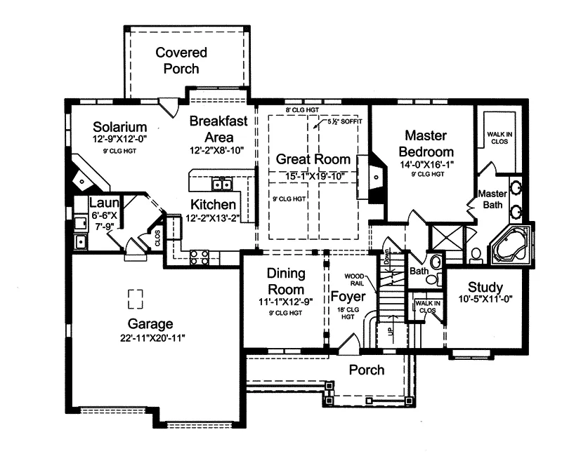 Craftsman House Plan First Floor - Coffman Craftsman Home 065D-0365 - Search House Plans and More
