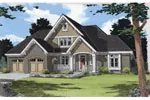 Arts & Crafts House Plan Front Image - Coffman Craftsman Home 065D-0365 - Search House Plans and More