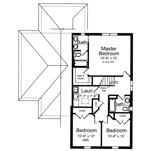 Cabin & Cottage House Plan Second Floor - Patty Anne European Home 065D-0366 - Shop House Plans and More