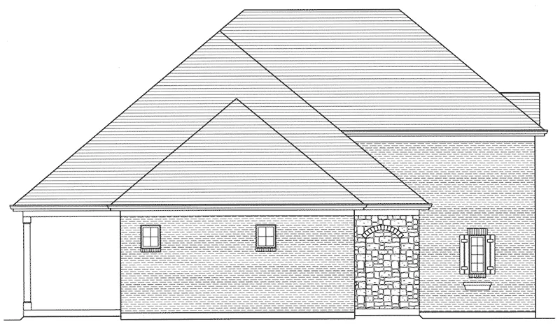 Cabin & Cottage House Plan Left Elevation - Patty Anne European Home 065D-0366 - Shop House Plans and More