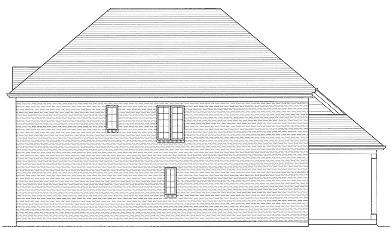 Tudor House Plan Right Elevation - Patty Anne European Home 065D-0366 - Shop House Plans and More