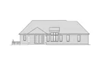 Traditional House Plan Rear Elevation - Embassy Country French Home 065D-0368 - Search House Plans and More