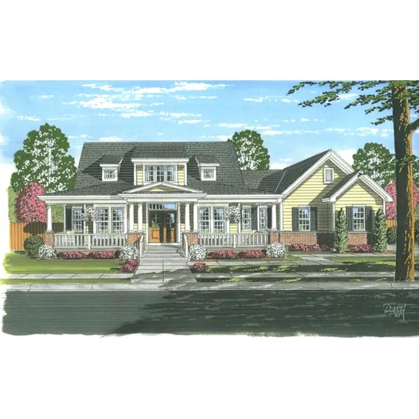 Country House Plan Front of Home - 065D-0378 - Shop House Plans and More