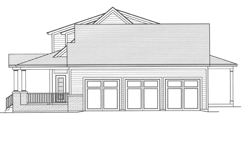 Country House Plan Right Elevation - 065D-0378 - Shop House Plans and More
