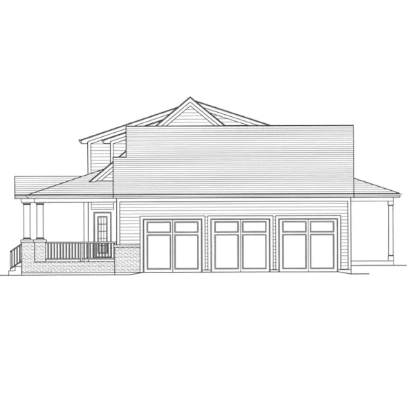 Country House Plan Right Elevation - 065D-0378 - Shop House Plans and More