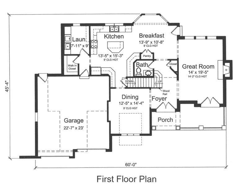 Country French House Plan First Floor - Chapelhill European Home 065D-0379 - Search House Plans and More