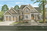 Arts & Crafts House Plan Front of House 065D-0380