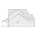 Traditional House Plan Left Elevation - Chamberlain Craftsman Home 065D-0380 - Search House Plans and More