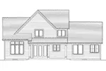 Traditional House Plan Rear Elevation - Chamberlain Craftsman Home 065D-0380 - Search House Plans and More