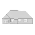 European House Plan Rear Elevation - Sandhurst European Ranch Home 065D-0381 - Shop House Plans and More