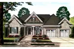European House Plan Front of Home - Thomas Trace Ranch Home 065D-0384 - Shop House Plans and More
