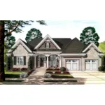 Country French House Plan Front of House 065D-0384