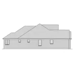 Traditional House Plan Left Elevation - Thomas Trace Ranch Home 065D-0384 - Shop House Plans and More