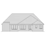 Traditional House Plan Rear Elevation - Thomas Trace Ranch Home 065D-0384 - Shop House Plans and More