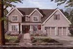 Arts & Crafts House Plan Front Image - Tillman Traditional Home 065D-0385 - Shop House Plans and More