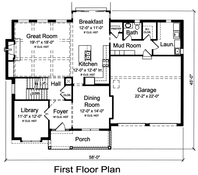 Luxury House Plan First Floor - Tomkins Traditional Home 065D-0386 - Shop House Plans and More