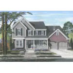 European House Plan Front of House 065D-0386