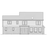 European House Plan Rear Elevation - Tomkins Traditional Home 065D-0386 - Shop House Plans and More