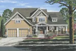 Neoclassical House Plan Front of Home - Hollandale Hill Craftsman Home 065D-0387 - Search House Plans and More