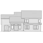 Rustic House Plan Rear Elevation - Hollandale Hill Craftsman Home 065D-0387 - Search House Plans and More