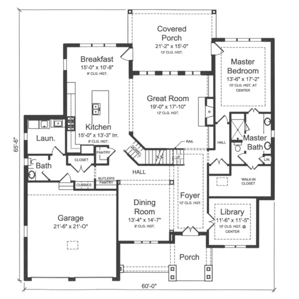 Country French House Plan First Floor - Ellenbrook European Home 065D-0389 - Search House Plans and More