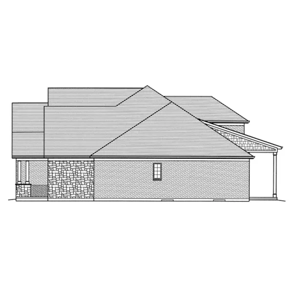 Country French House Plan Left Elevation - Ellenbrook European Home 065D-0389 - Search House Plans and More