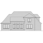 Country French House Plan Rear Elevation - Ellenbrook European Home 065D-0389 - Search House Plans and More