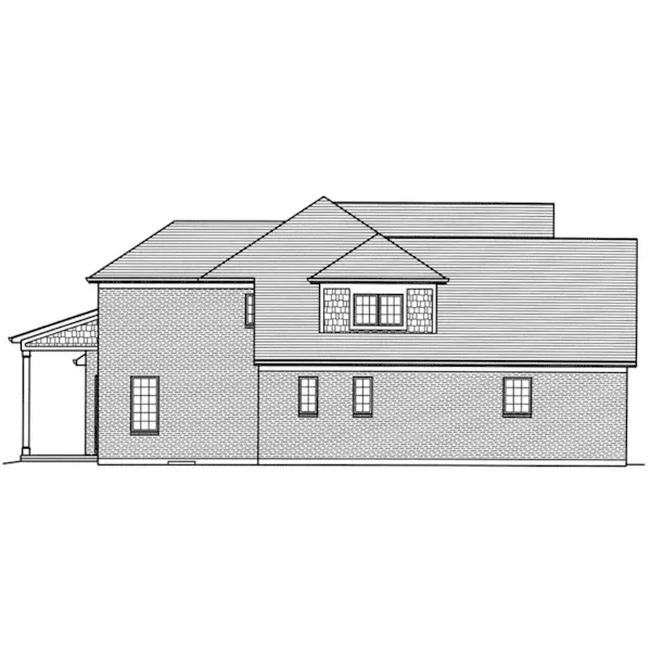 Country French House Plan Right Elevation - Ellenbrook European Home 065D-0389 - Search House Plans and More