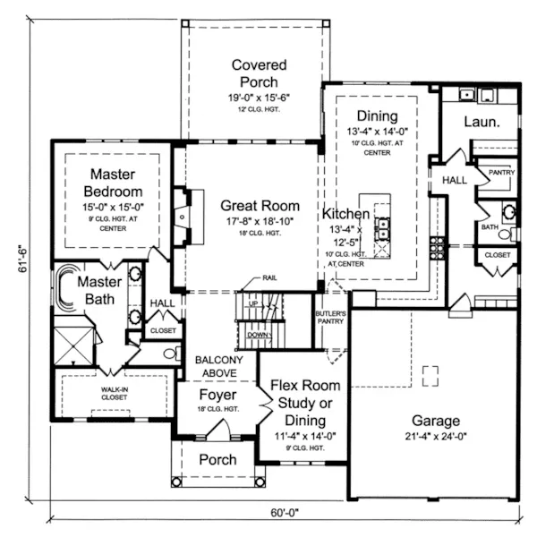 Country French House Plan First Floor - Chamblee Hill Traditional Home 065D-0390 - Search House Plans and More