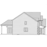 Country French House Plan Left Elevation - Chamblee Hill Traditional Home 065D-0390 - Search House Plans and More