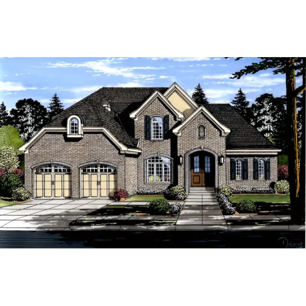 European House Plan Front of Home - Winslow Lane European Home 065D-0391 - Shop House Plans and More