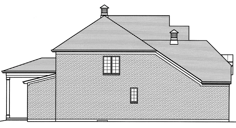 European House Plan Left Elevation - Winslow Lane European Home 065D-0391 - Shop House Plans and More