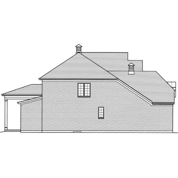 European House Plan Left Elevation - Winslow Lane European Home 065D-0391 - Shop House Plans and More