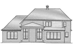 Traditional House Plan Rear Elevation - Winslow Lane European Home 065D-0391 - Shop House Plans and More