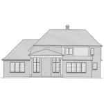 European House Plan Rear Elevation - Winslow Lane European Home 065D-0391 - Shop House Plans and More