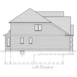 European House Plan Left Elevation - Meadford Traditional Home 065D-0392 - Shop House Plans and More